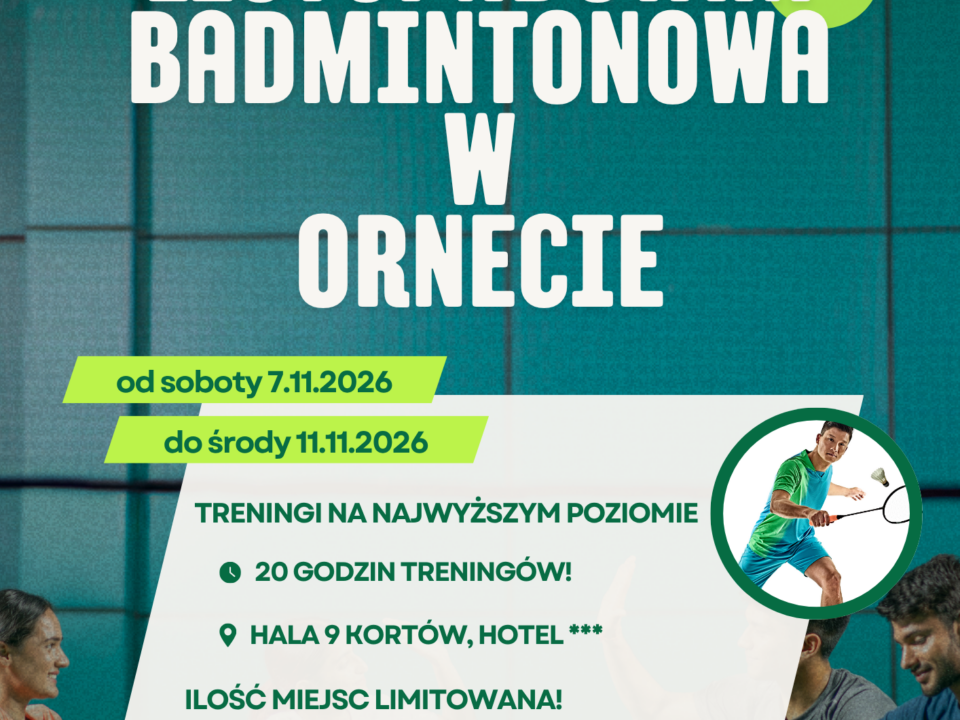 Listopadówka z badmintonem , Milenium Warszawa.